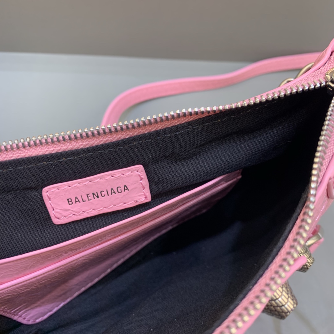 Balenciaga Le Cagole Mini Bag With Chain Shoulder Bag Pink